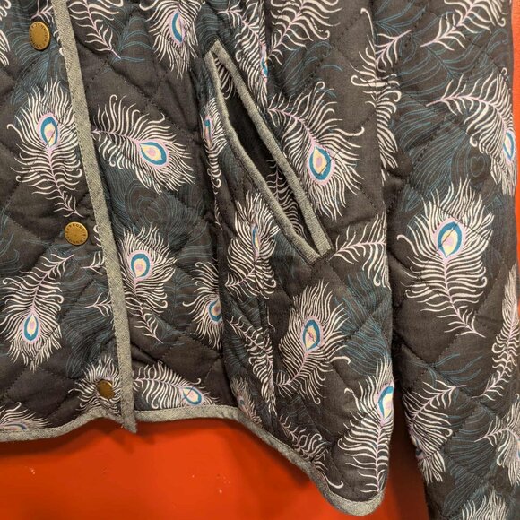 Heritage Barbour Modern Country Pippa Quilted Jacket L w Logo Snaps - Picture 8 of 15